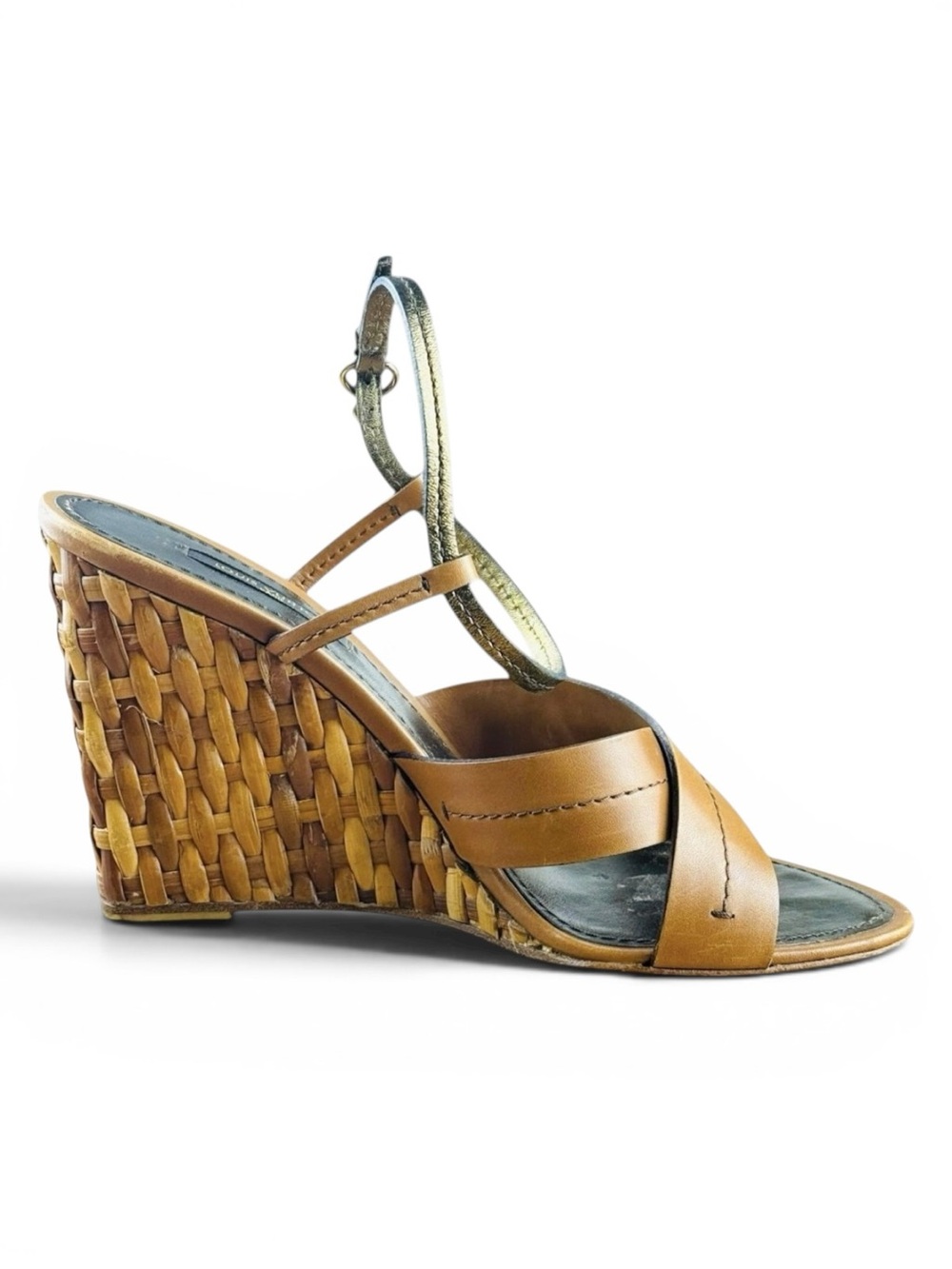 Louis Vuitton Tan Leather Woven Wedge Sandals
Size 37 - Picture 7 of 10